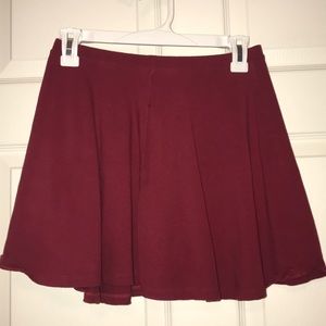 red skater skirt